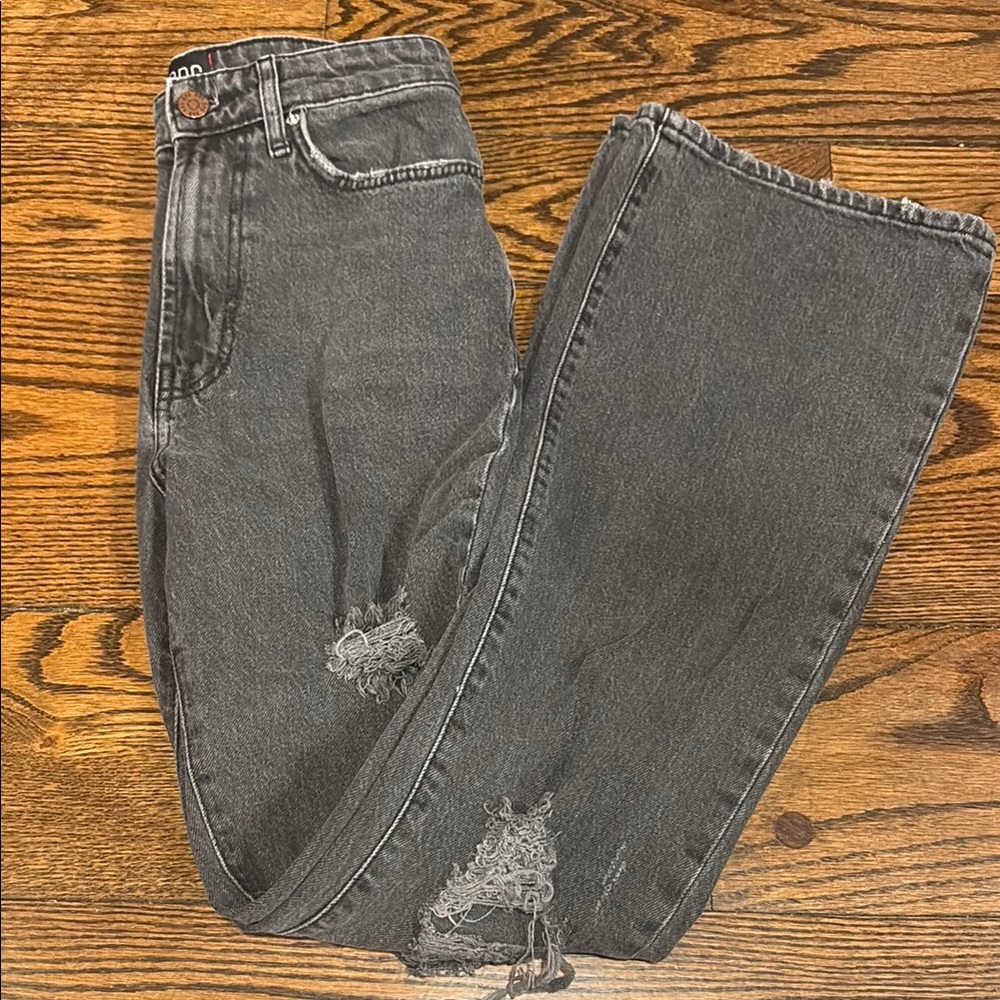 BDG Distressed Gray Denim Jeans